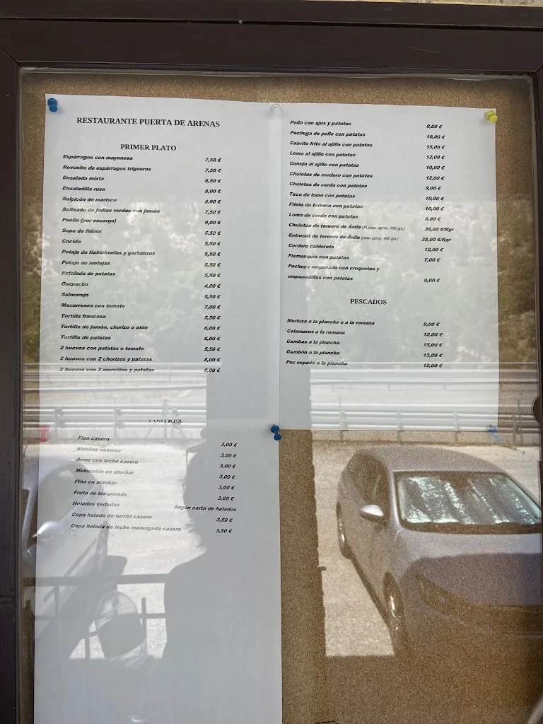 Menu_RESTAURANTE PUERTA DE ARENAS_Campillo de Arenas_image_1
