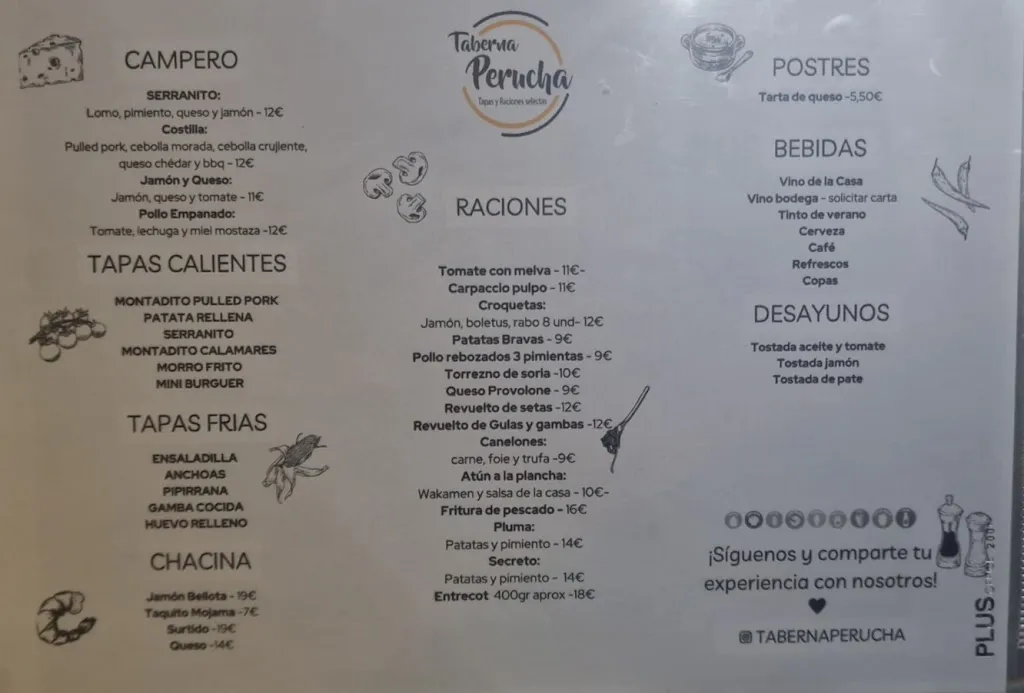 Menu_Taberna Perucha_Carolina La_image_1