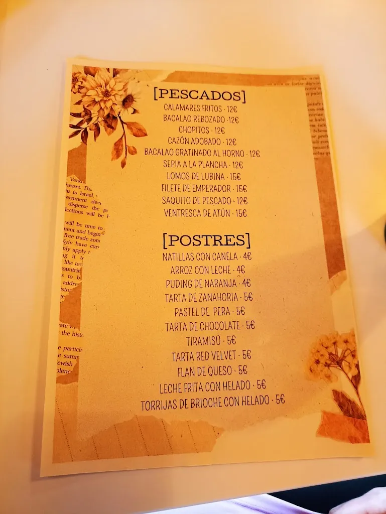 Menu_El Moreno_Castillo de Locubín_image_2