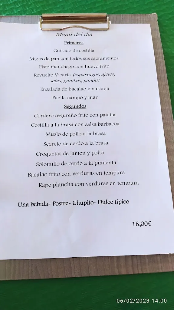 Menu_Cortijo La Vicaria_Génave_image_4