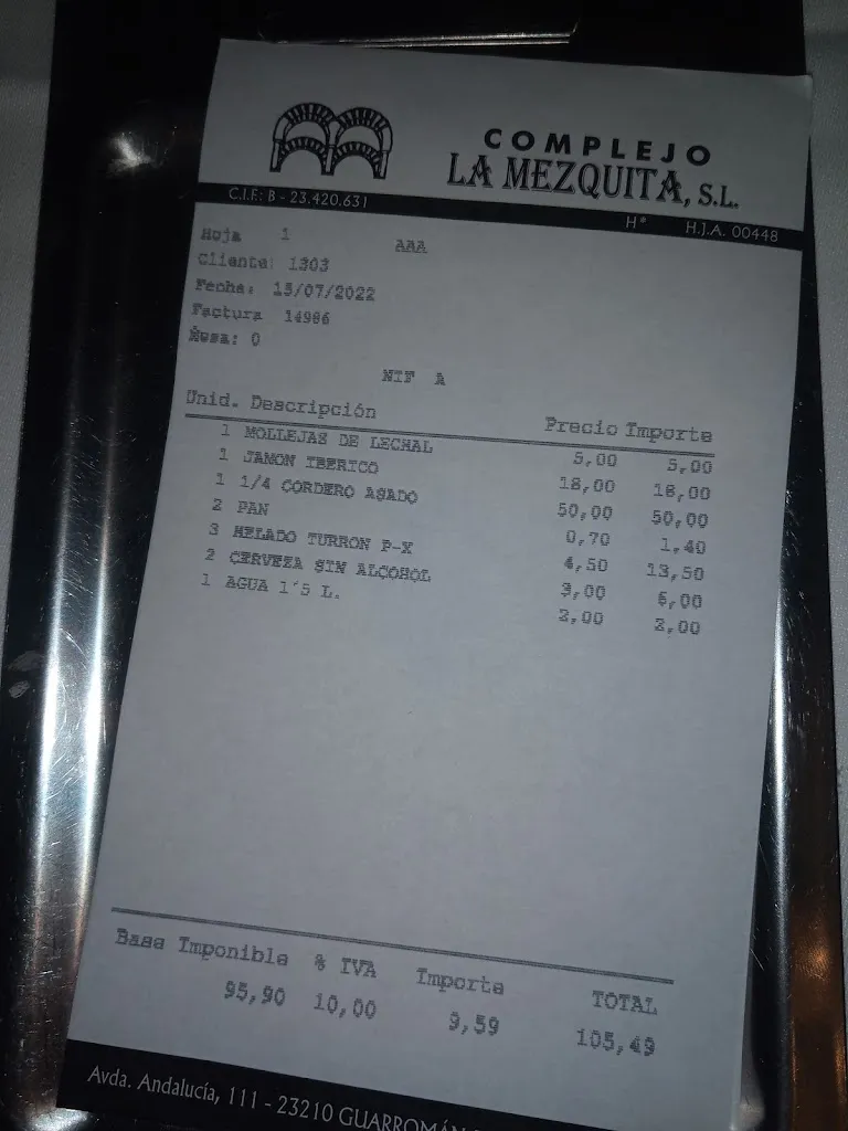 JUAN M.M._COMPLEJO LA MEZQUITA_Guarromán_review