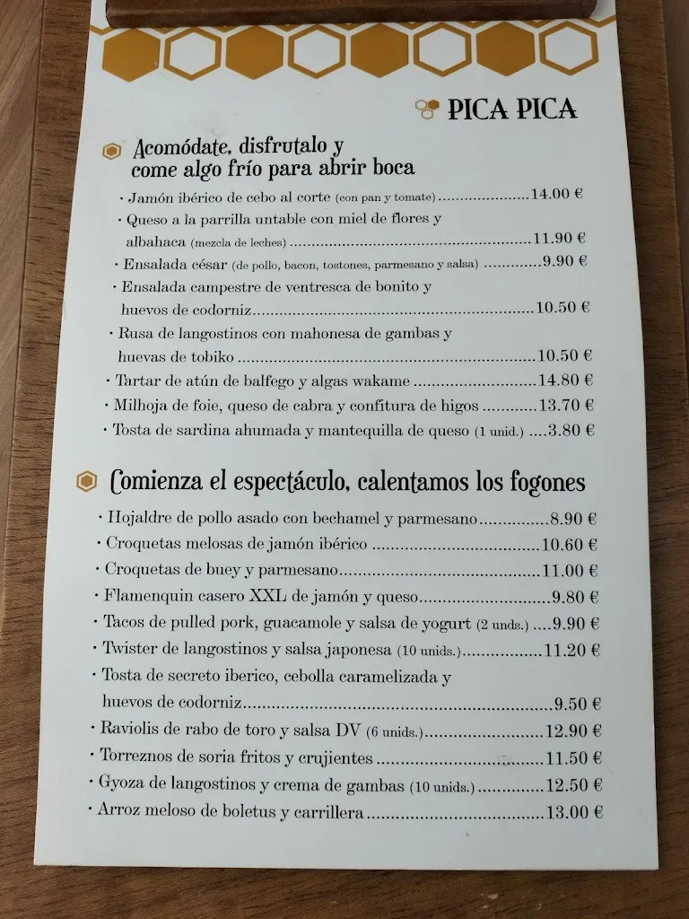 Menu_Restaurante Pica pica_Higuera de Calatrava_image_4