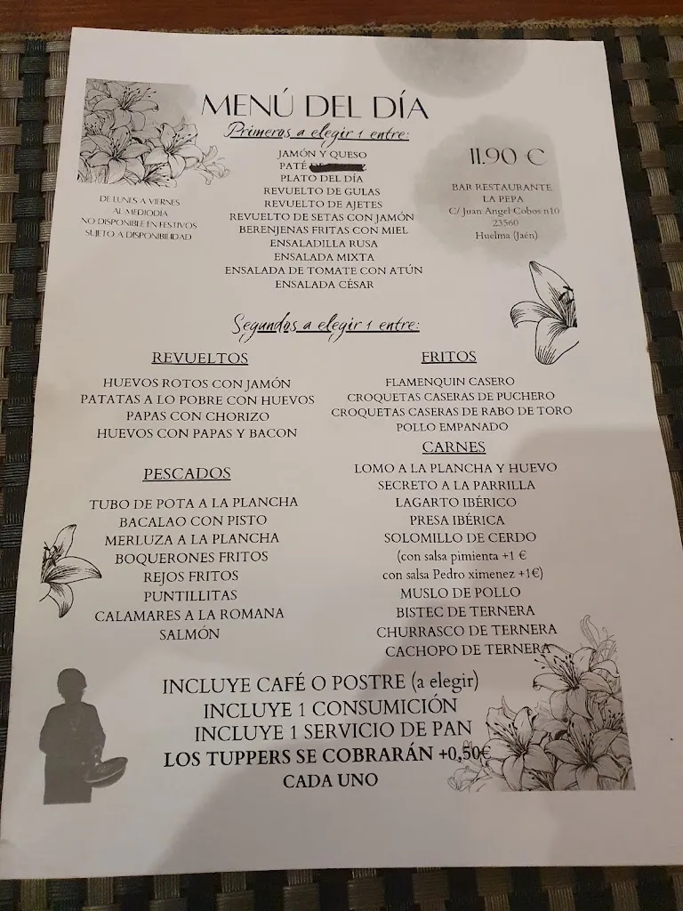 Menu_Bar Restaurante La Pepa_Huelma_image_2