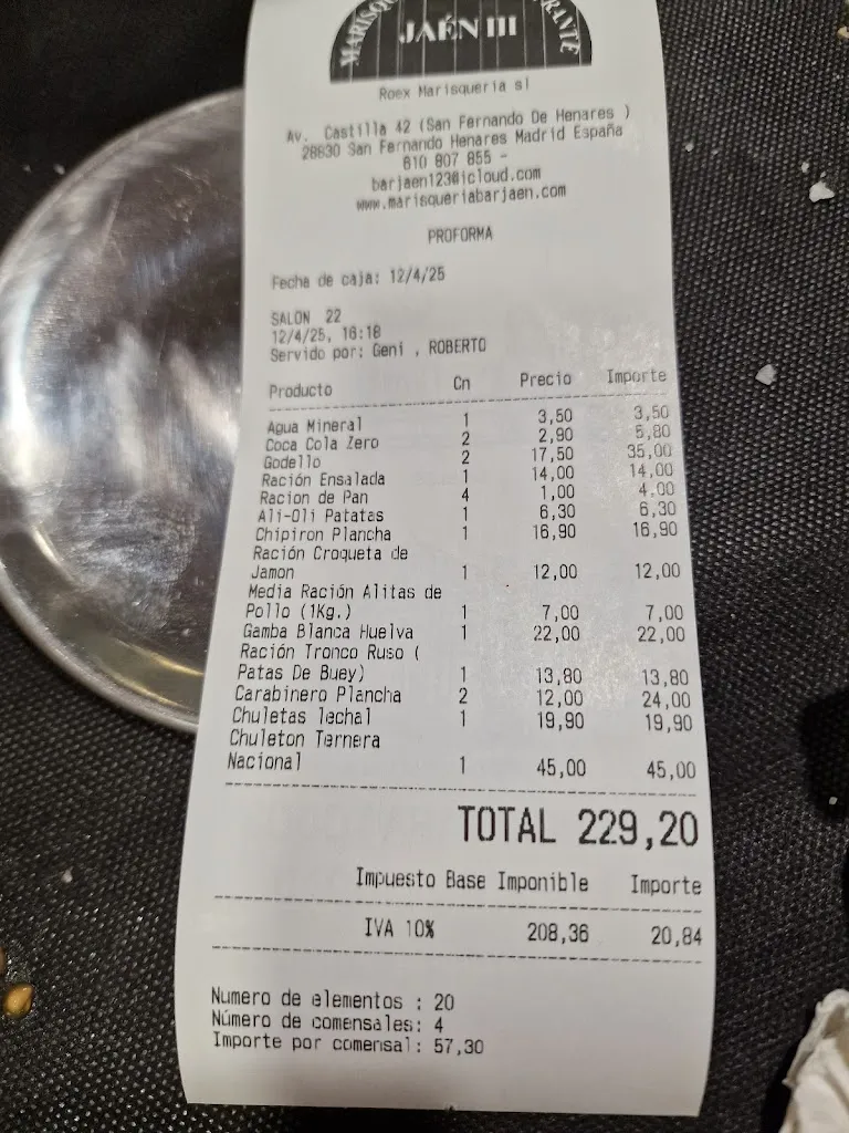 Laura S.M._Marisqueria Jaen Torrejon _Jaén_review