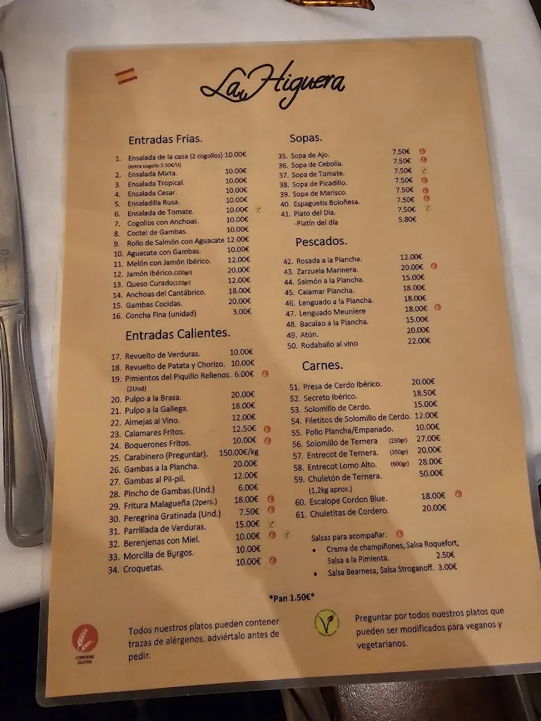 Menu_Bar Restaurante La Higuera_Lahiguera_image_1