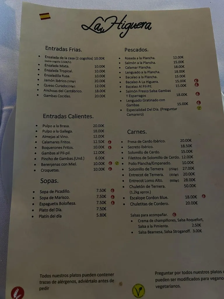 Menu_Bar Restaurante La Higuera_Lahiguera_image_2