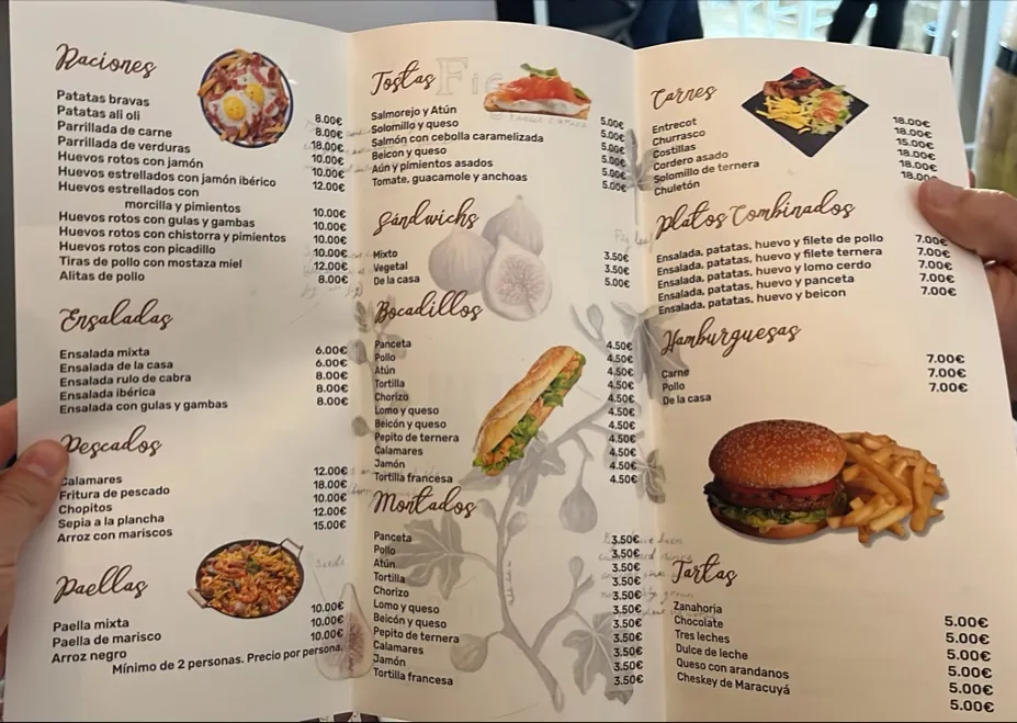 Menu_La Higuera Restaurante Cafeteria Churrería_Lahiguera_image_1