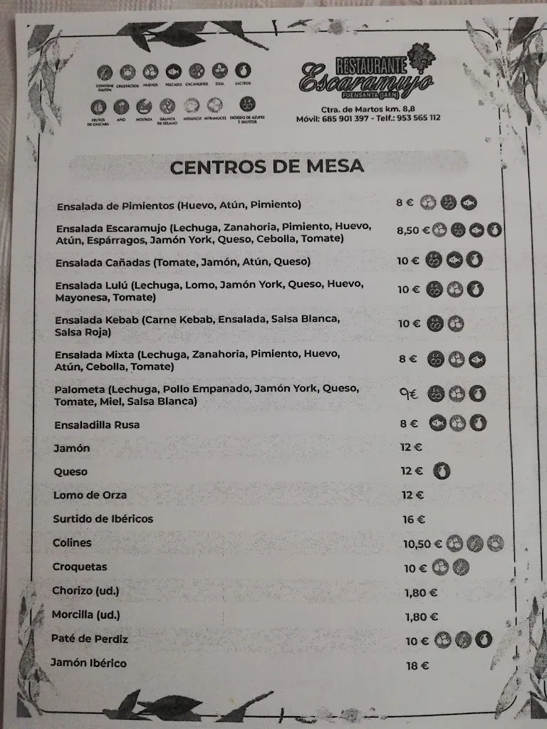 Menu_Restaurante Escaramujo_Fuensanta de Martos_image_3