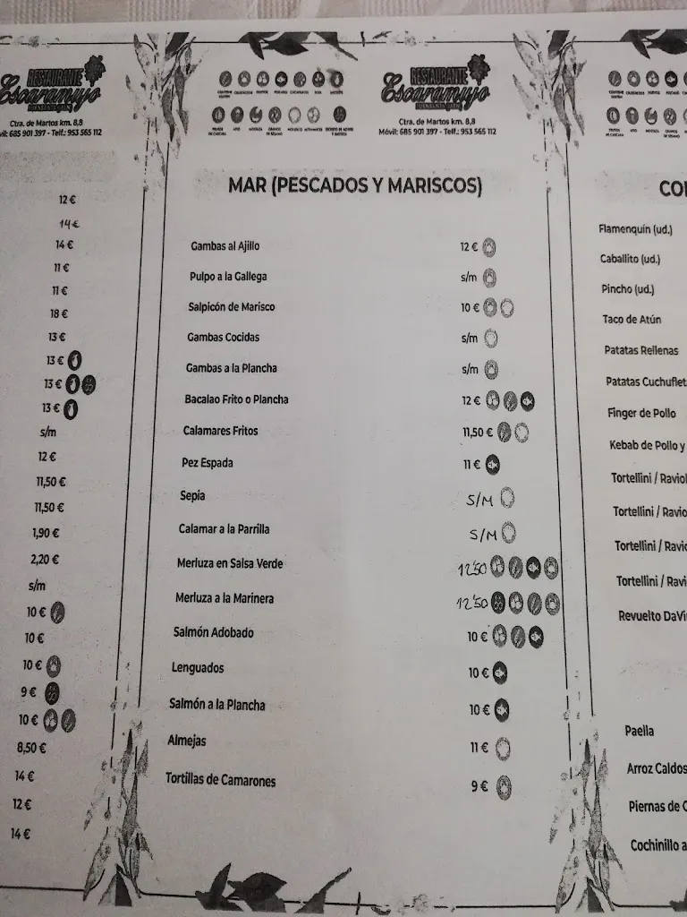 Menu_Restaurante Escaramujo_Fuensanta de Martos_image_4