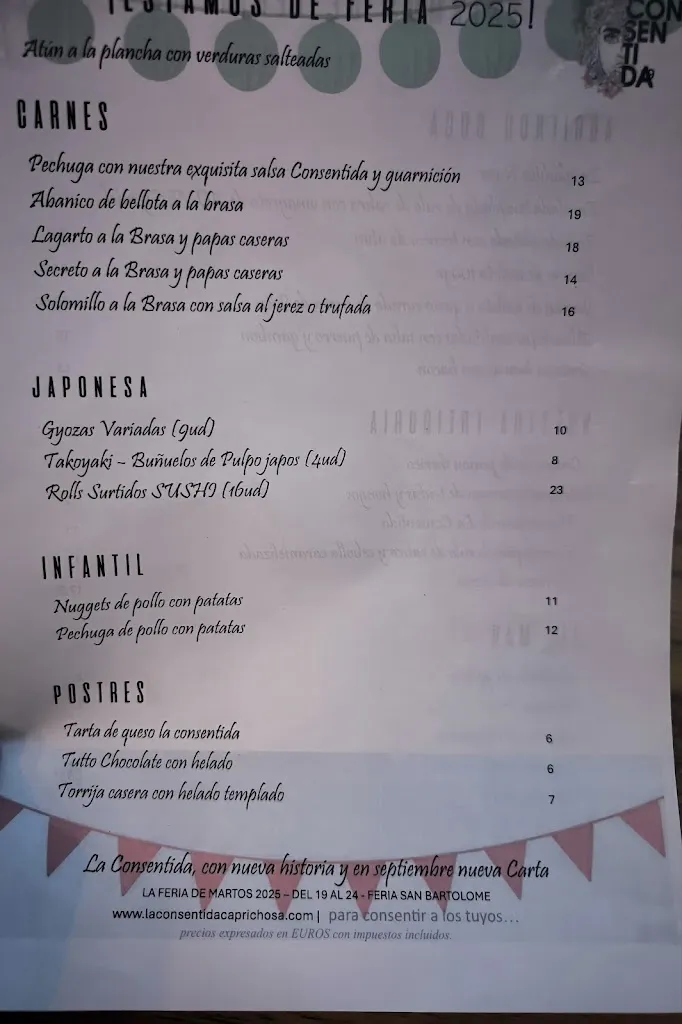 Menu_Restaurante La Consentida_Fuensanta de Martos_image_1