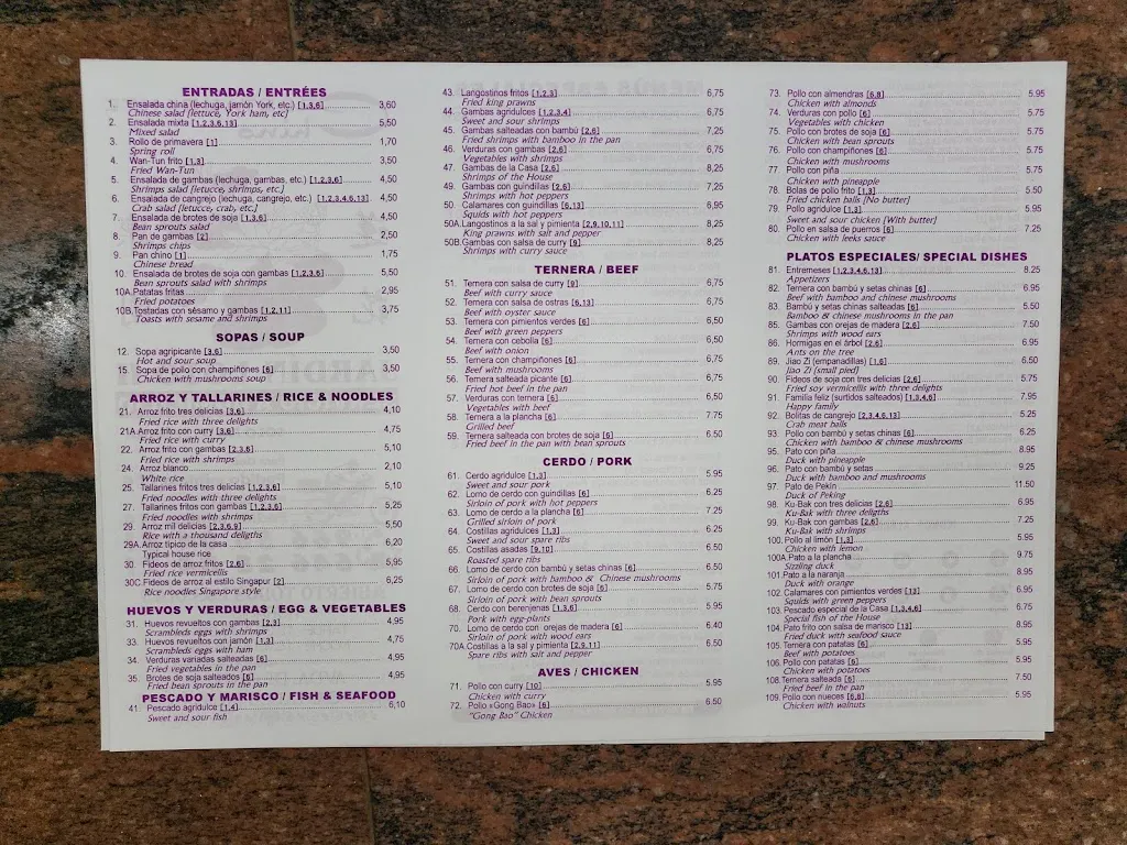 Menu_Restaurante chino Castalla Jardin loto II 莲花乐园_Castalla_image_3