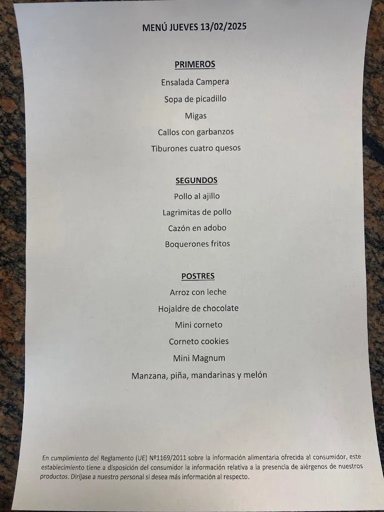 Menu_Restaurante Andaluz_Fuensanta de Martos_image_1