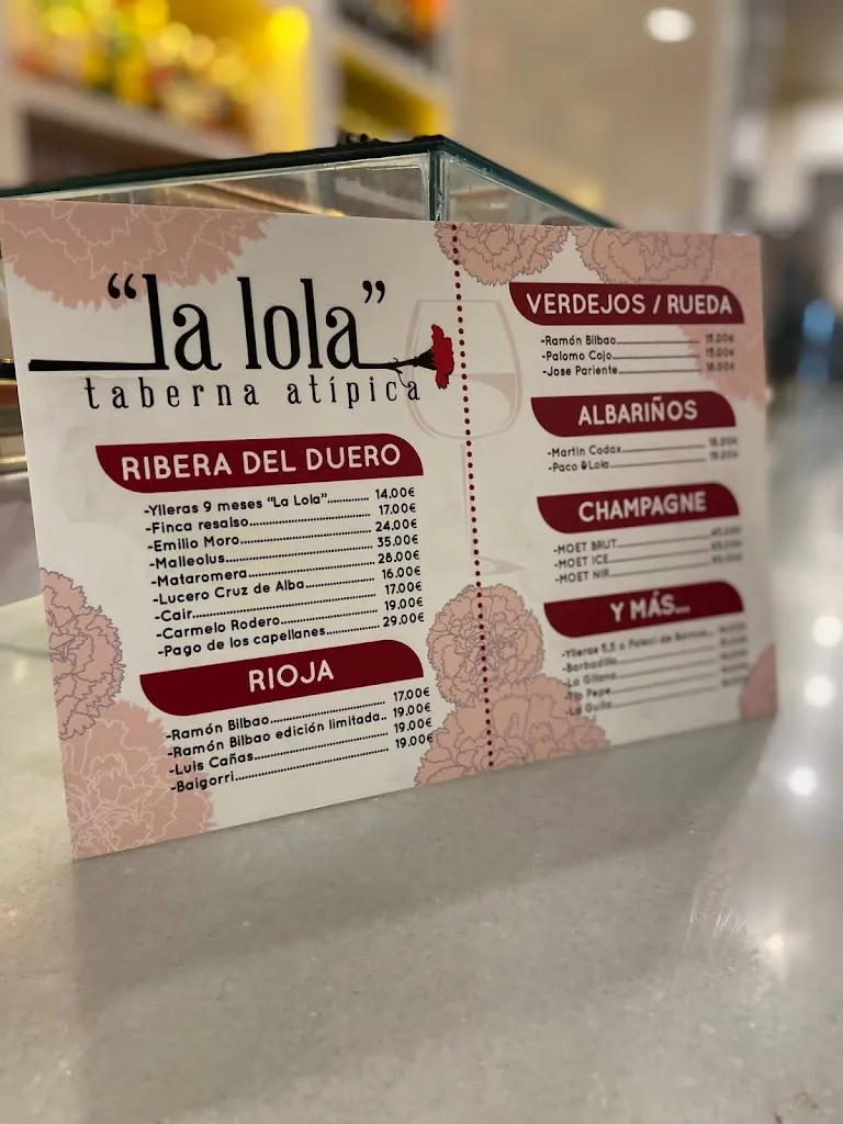 Menu_La Lola taberna atípica_Fuensanta de Martos_image_2