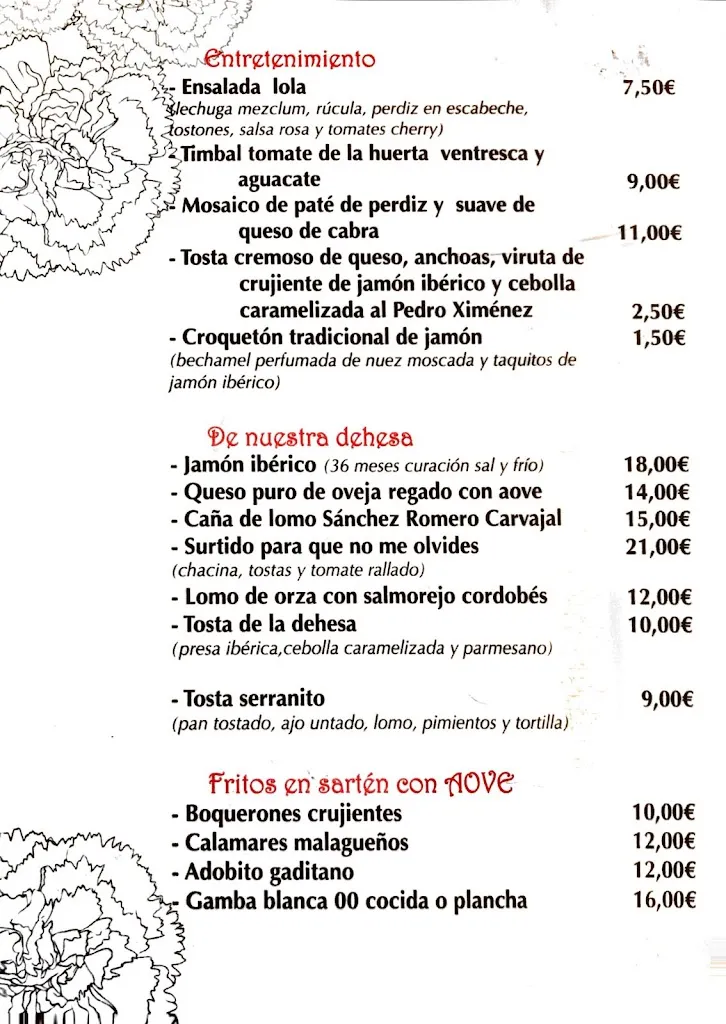 Menu_La Lola taberna atípica_Fuensanta de Martos_image_4