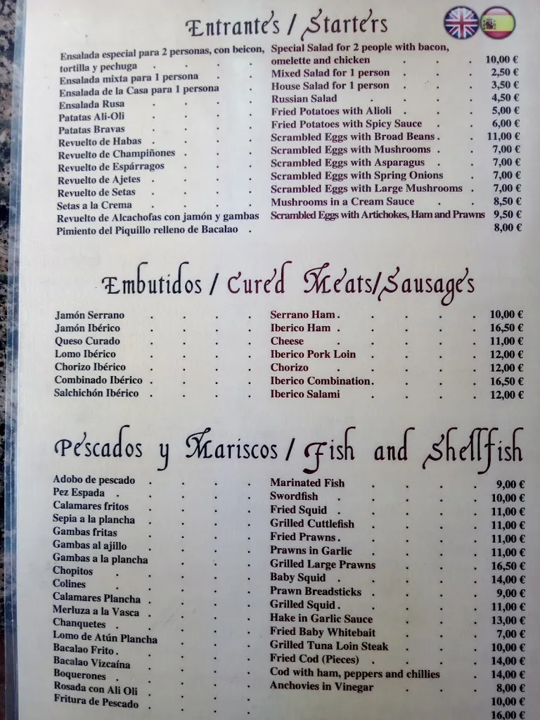 Menu_Bar Roma_Fuensanta de Martos_image_4