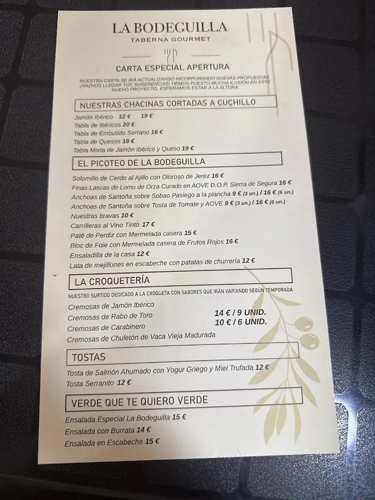 Menu_La Bodeguilla Taberna Gourmet_Orcera_image_2