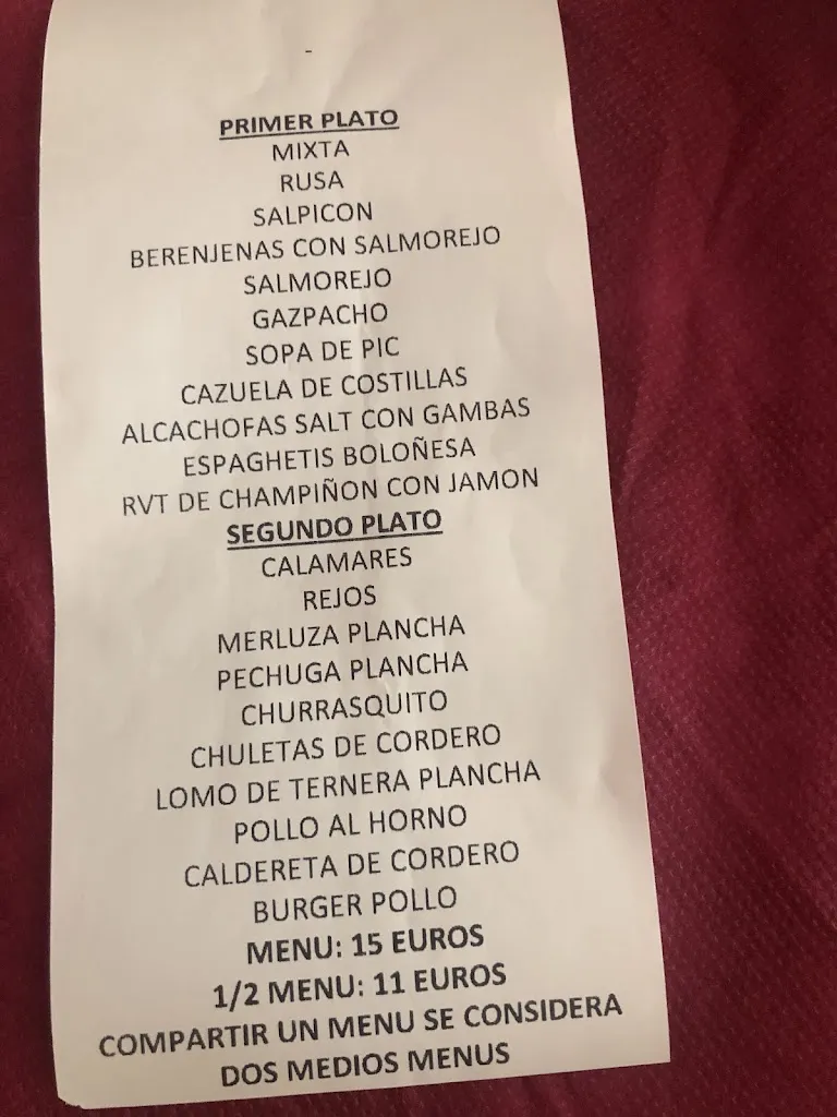 Menu_Venta El Rincon De Mario_Marmolejo_immagine_2