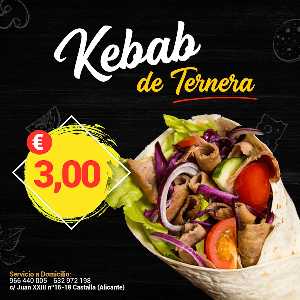 Pizzeria Kebab Manía restaurant in Castalla