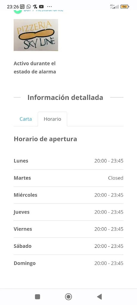 Jesus miguel Garcia padilla_Pizzería Sky Line_Mengibar_review