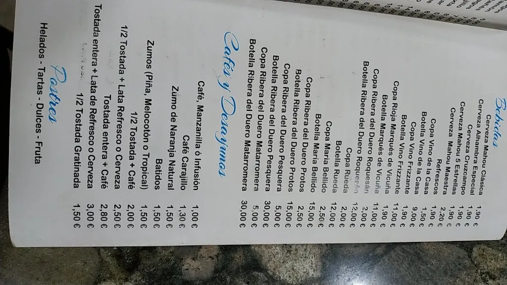 Menu_Café-Bar El Parque_Mengibar_image_2