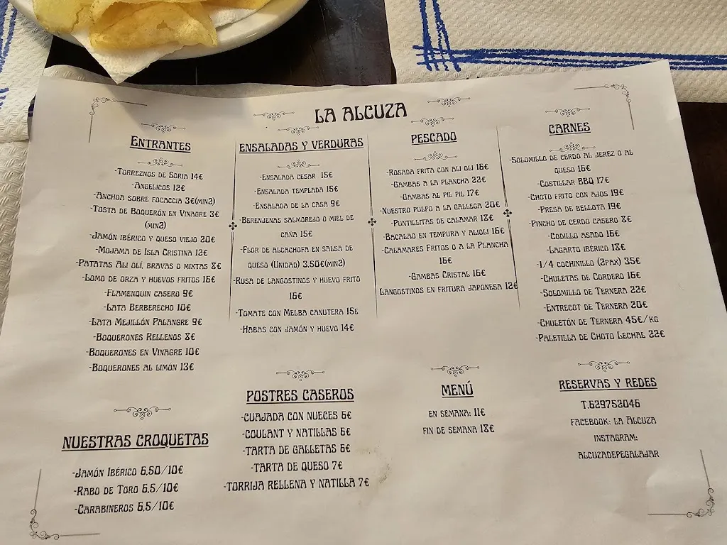 Menu_Restaurante La AlcuzA_Pegalajar_image_1