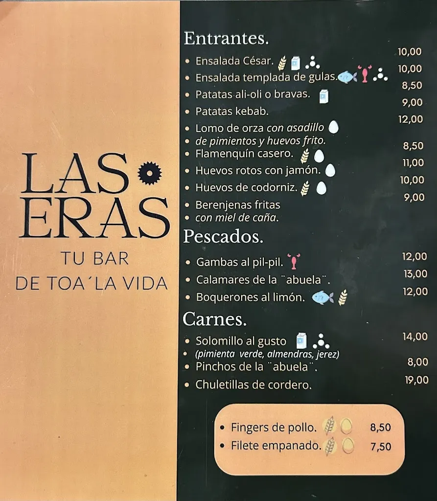 Menu_Cafe bar las eras_Pegalajar_image_1