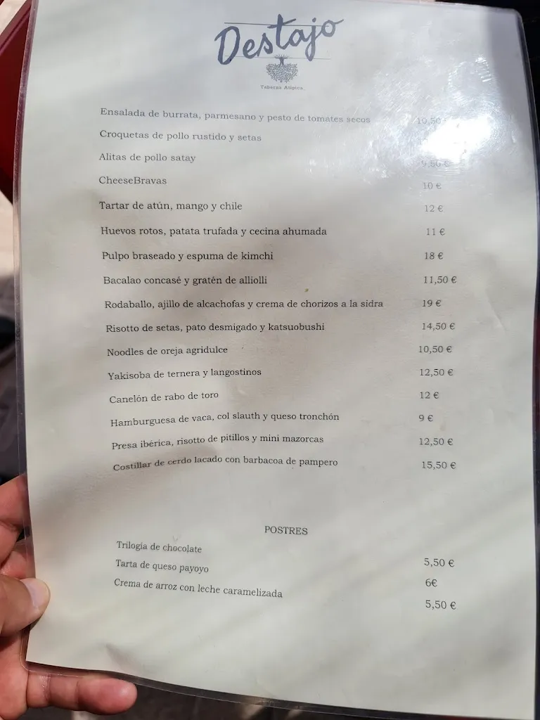 Menu_Destajo Taberna Atípica__Peal de Becerro_image_2