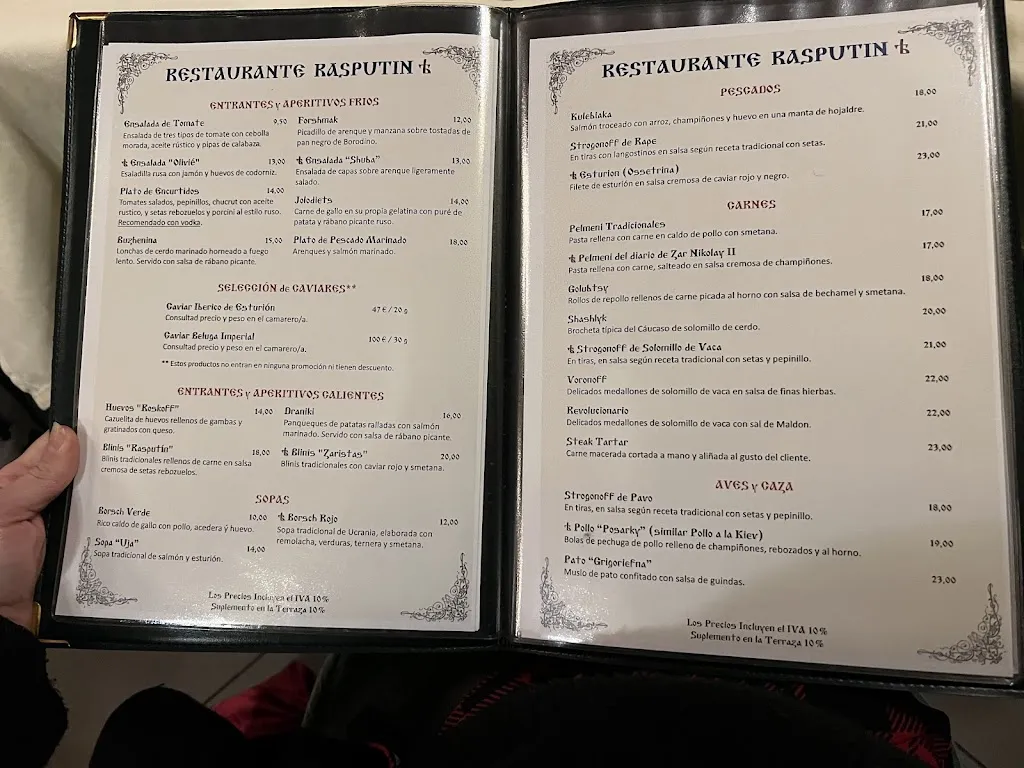 Menu_Restaurante Rasputín_Rus_image_2