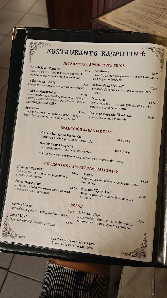 Menu_Restaurante Rasputín_Rus_image_4