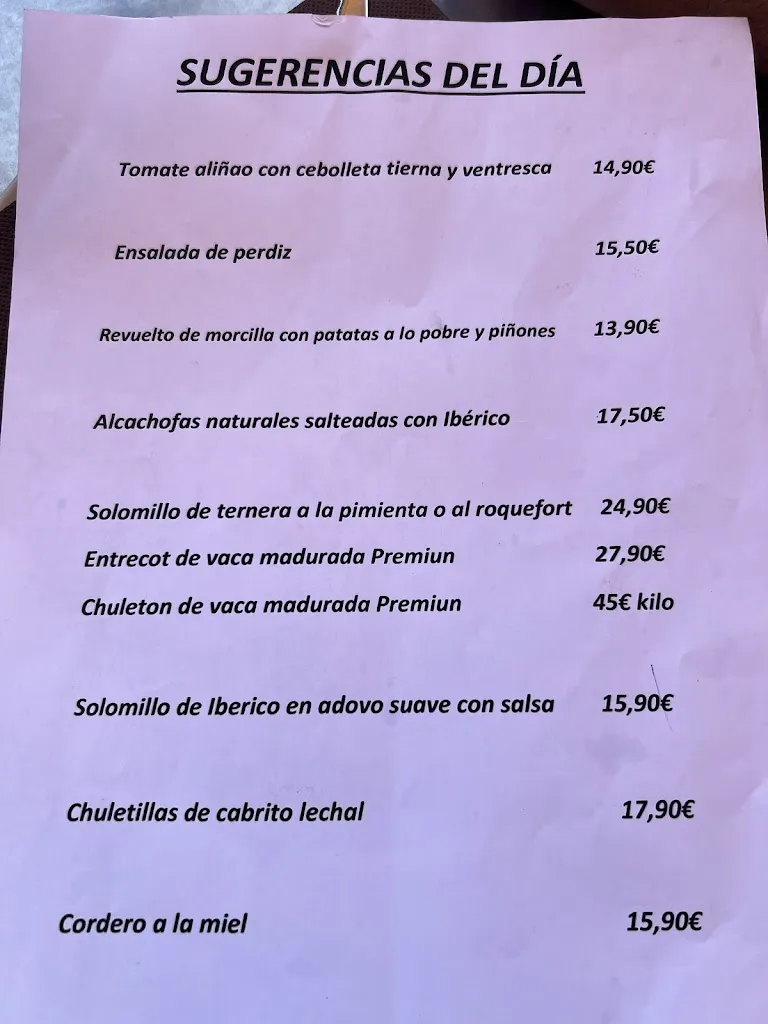 Menu_Los jardines de Despeñaperros_Santa Elena_image_2