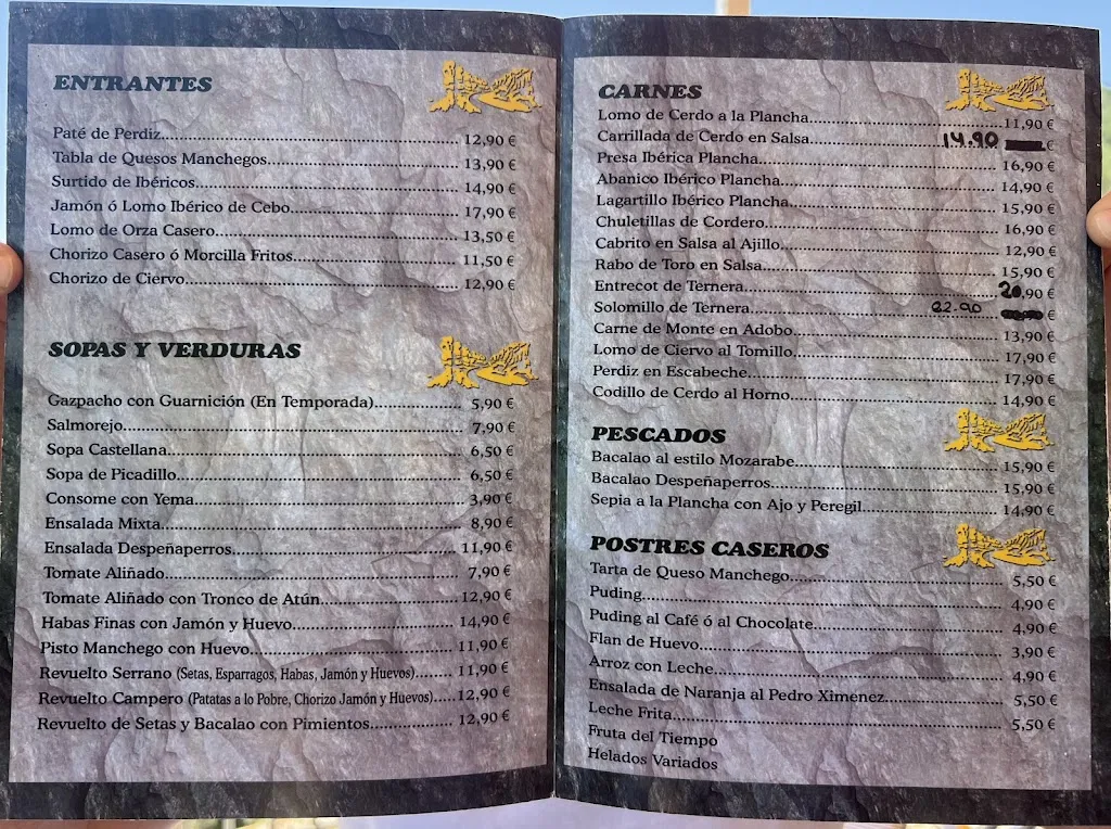 Menu_Los jardines de Despeñaperros_Santa Elena_image_3