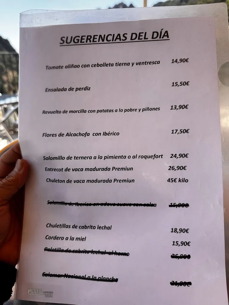 Menu_Los jardines de Despeñaperros_Santa Elena_image_4