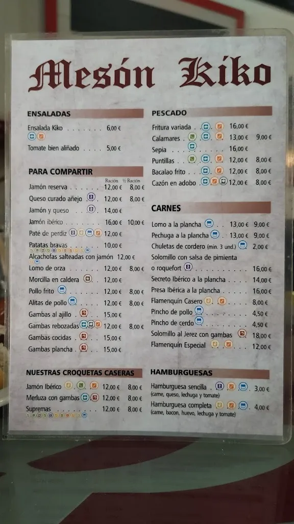 Menu_Mesón Kiko_Sabiote_image_1