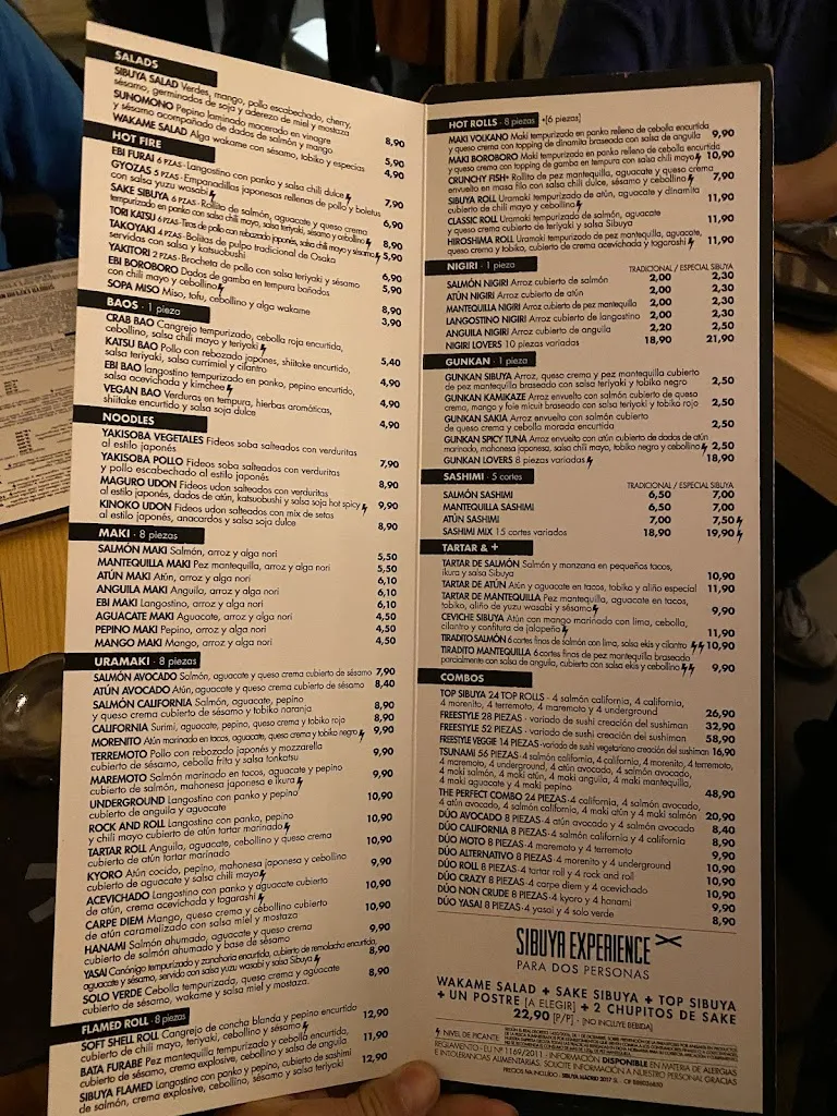 Menu_Sibuya Urban Sushi Bar_Santo Tomé_image_3