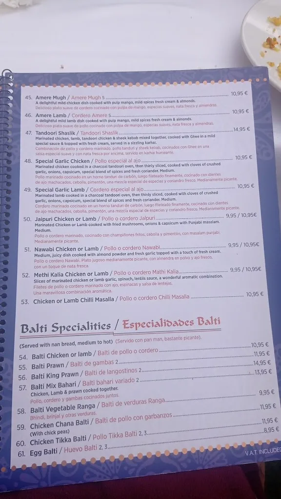 Menu_Indian ocean Ciudad Quesada_Quesada_image_4