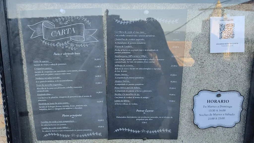 Menu_Restaurante La Mesa Segureña_Segura de la Sierra_image_2