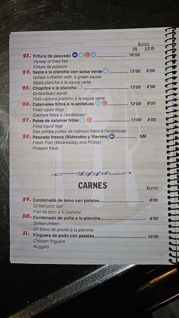 Menu_Bar la Unión _Pozo Alcón_image_2