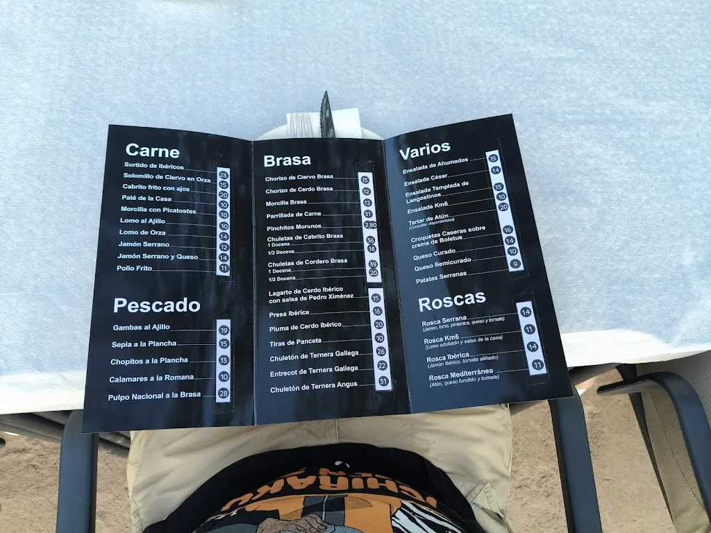 Menü_Restaurante Kilómetro 6_Pozo Alcón_Bild_1