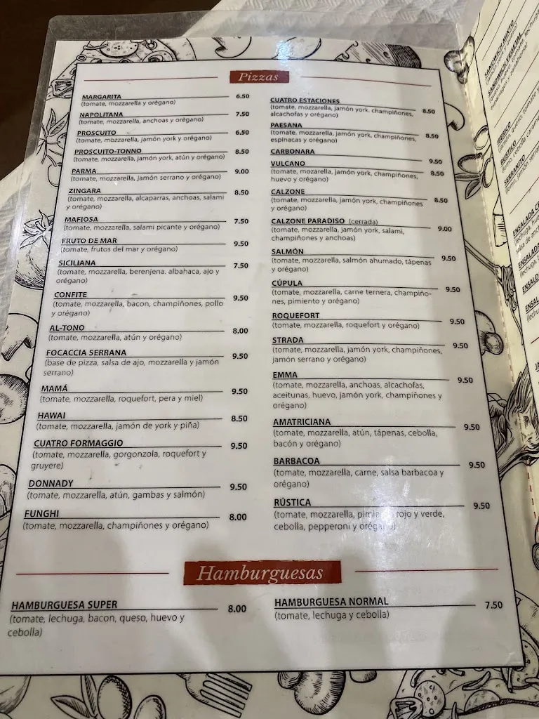 Menu_Pizzeria Restaurante Strada_Pozo Alcón_immagine_2