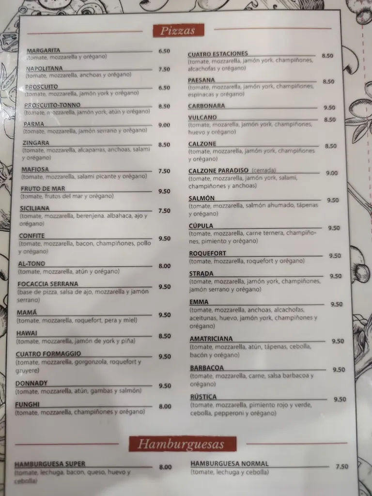 Menu_Pizzeria Restaurante Strada_Pozo Alcón_immagine_4