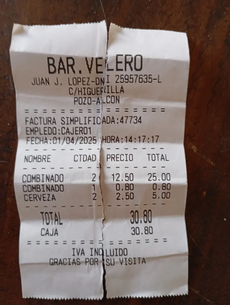 Ramon Boix_El Velero Bar-Restaurante_Pozo Alcón_review