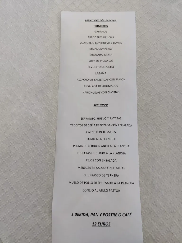 Menu_RESTAURANTE SAMPER_Santisteban del Puerto_image_3