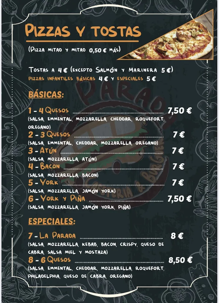 Menu_Cafetería & Burguer La Parada_Santisteban del Puerto_image_2