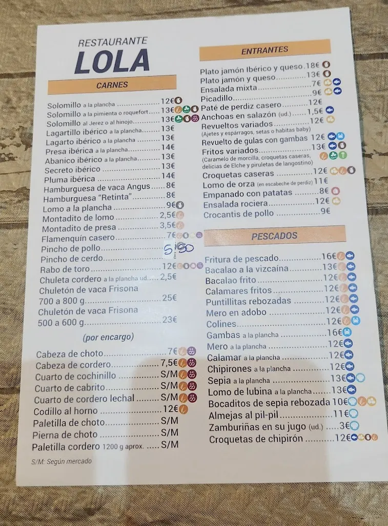 Menu_Restaurante Lola_Torre del Campo_immagine_1