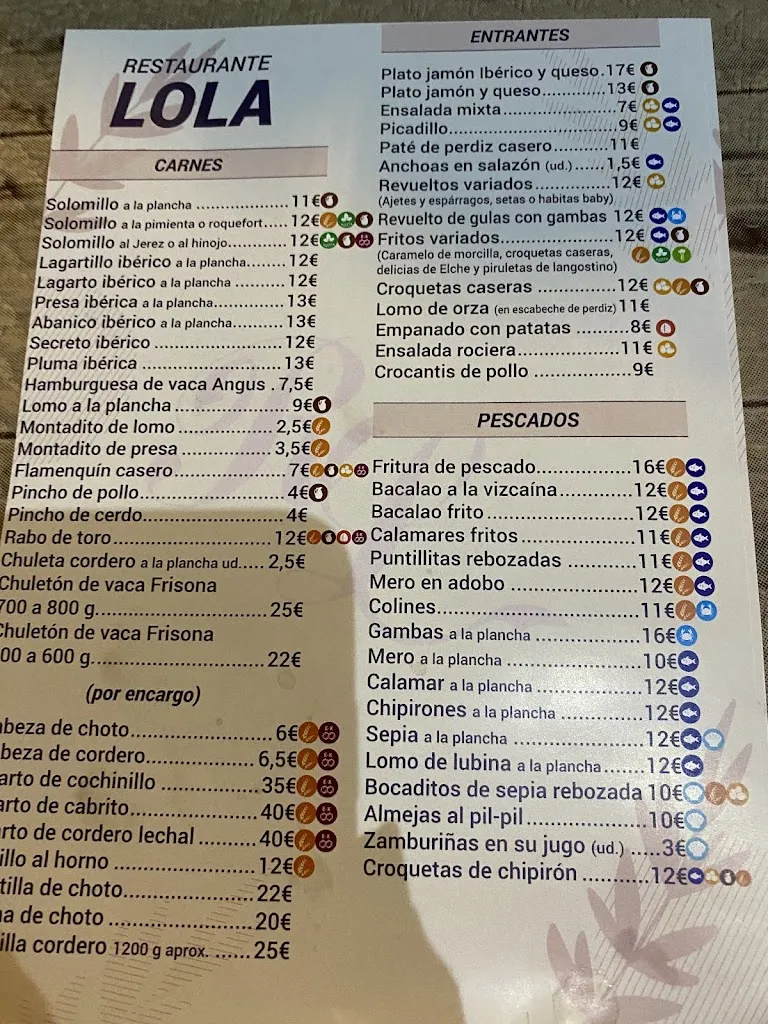 Menu_Restaurante Lola_Torre del Campo_immagine_3