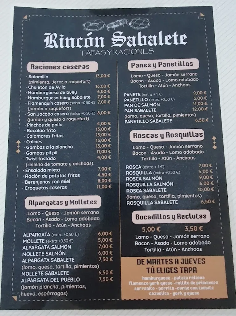 Menu_Rincón Sabalete_Torre del Campo_image_1