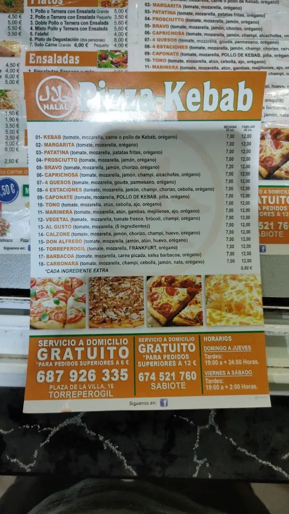 Menu_Euro doner kebap_Torreperogil_image_1