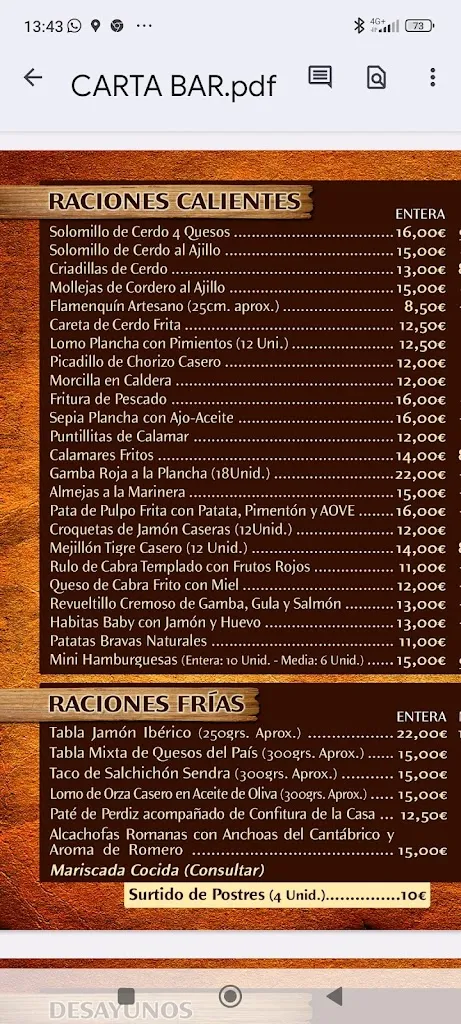 Menu_Mesón Rural el Yantar_Villacarrillo_image_4