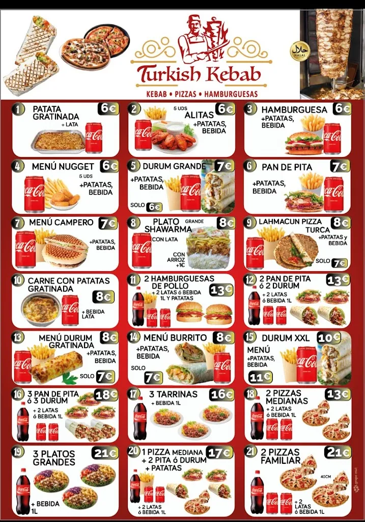 Menu_Turkish kebab &pizzeria villacarrillo_Villacarrillo_image_1