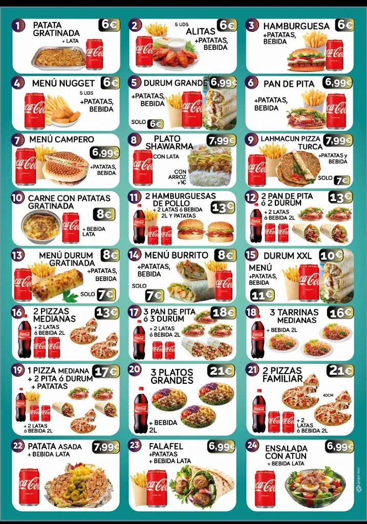 Menu_Turkish kebab &pizzeria villacarrillo_Villacarrillo_image_2